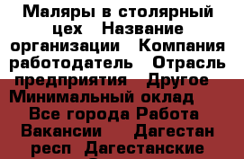 Маляры в столярный цех › Название организации ­ Компания-работодатель › Отрасль предприятия ­ Другое › Минимальный оклад ­ 1 - Все города Работа » Вакансии   . Дагестан респ.,Дагестанские Огни г.